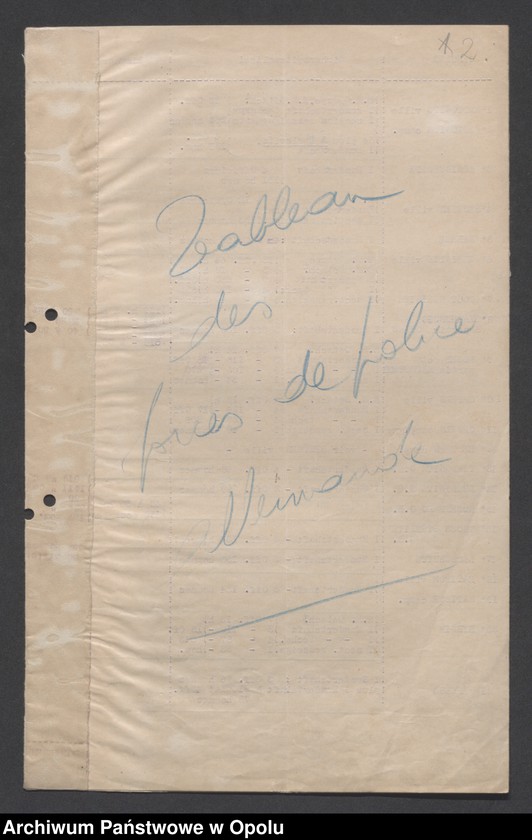 Obraz 4 z jednostki "Tableau des forces de Police, Einwohnerwehr SP, Tendances Militaires /1. Tablica przedstawiająca stan sił policji niemieckiej " Sicherheitspolizei" 2. Wiadomości o radach robotniczych i żołnierskich, 3. Wiadomości o organizacji niemieckiej "Einwohnerwehr" 4. Wiadomości o organizacji "Sicherheitspolizei". 5. Wiadomości o różnych organizacjach niemieckich paramilitarnych/"