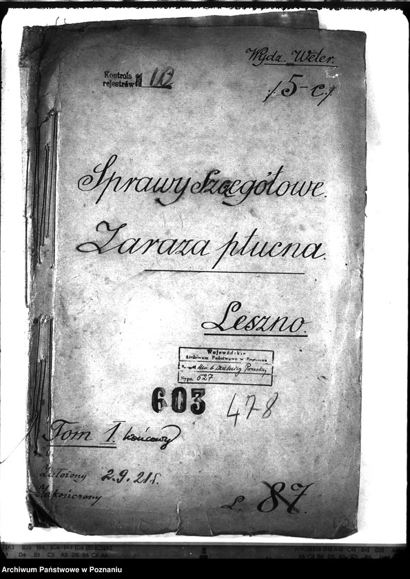 Obraz 4 z jednostki "Zaraza płucna - Leszno"