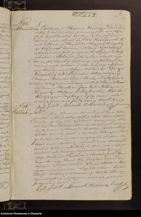 image.from.unit.number "Duplicat Akt Urodzenia, Zaslubienia i Zeyścia Urzędnika Stanu Cywilnego Parafij Janowieckiej za rok 1846"