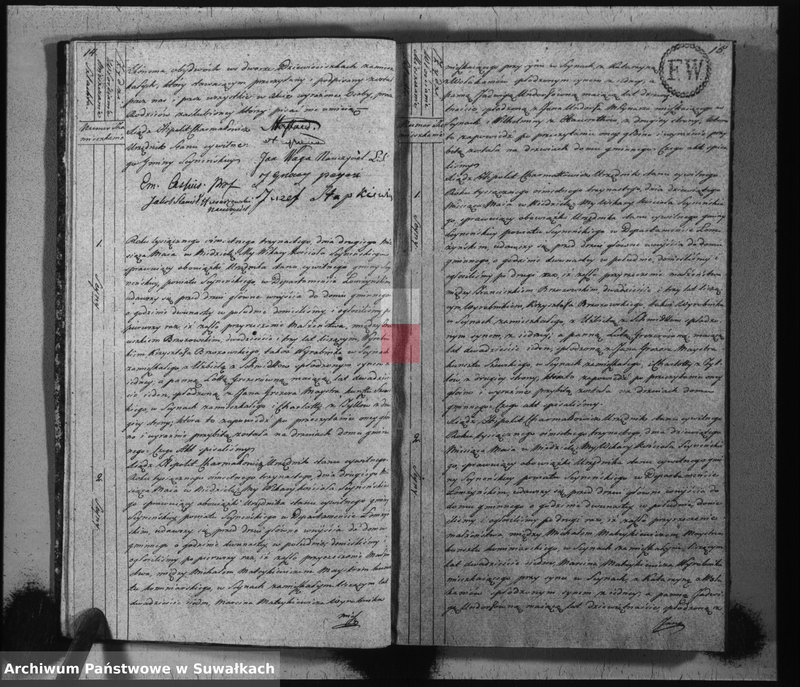 image.from.unit.number "Akta stanu cywilnego zaślubionych w gminie seyneńskiey od 1-go stycznia 1813 roku."