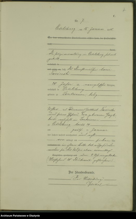 image.from.unit.number "Sterbe-Haupt-Register Nr 1 - 98"