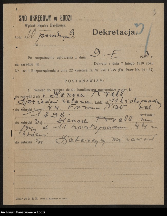 Obraz 5 z jednostki "Henoch Krell – sprzedaż żelaza"