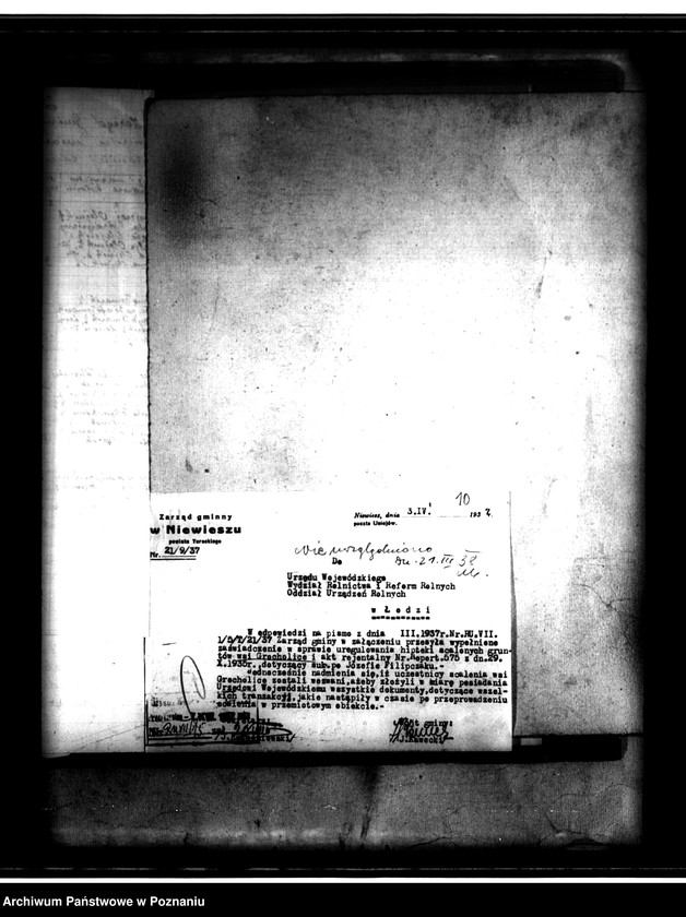 Obraz 14 z jednostki "Regulacja hipoteczna scalonych gruntów wsi Grocholice powiat turecki"