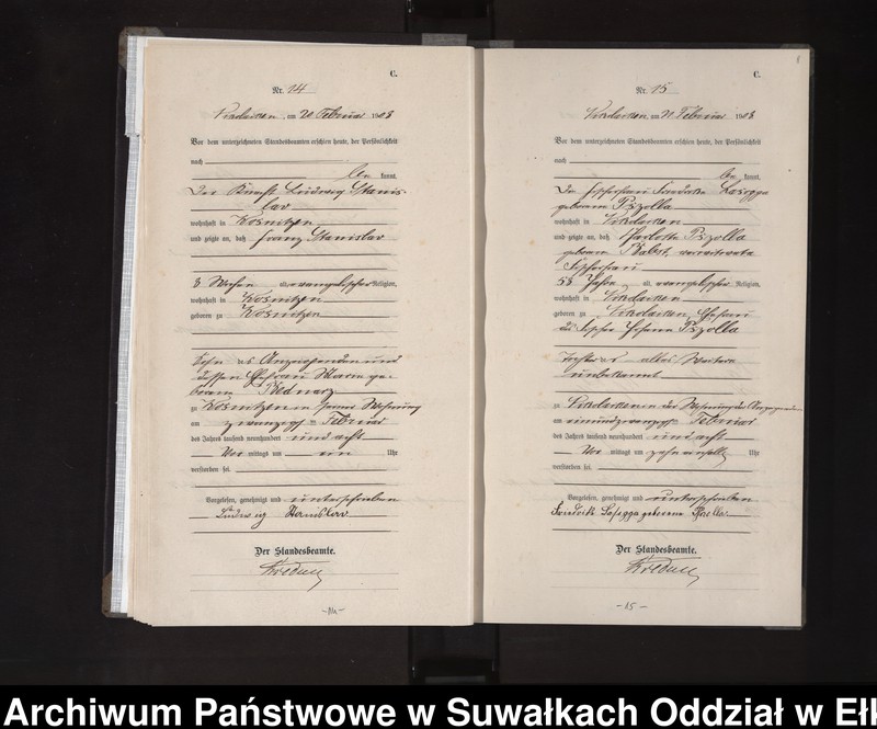 image.from.unit.number "Sterbe-Haupt-Register des Königlichen Preussischen Standes-Amtes Nikolaiken Kreis Sensburg"