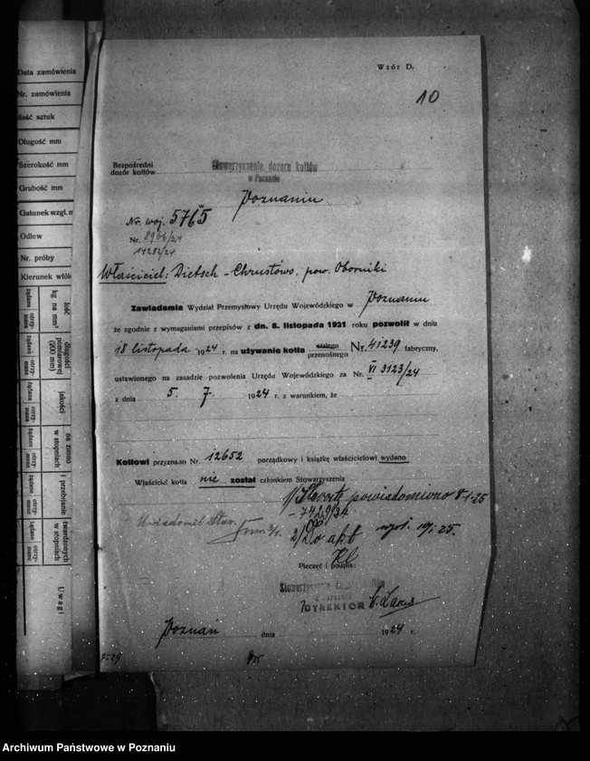 Obraz 14 z jednostki "Majętność Chrustowo pow. obornicki własność Dietsch nr woj. kotła 5765"