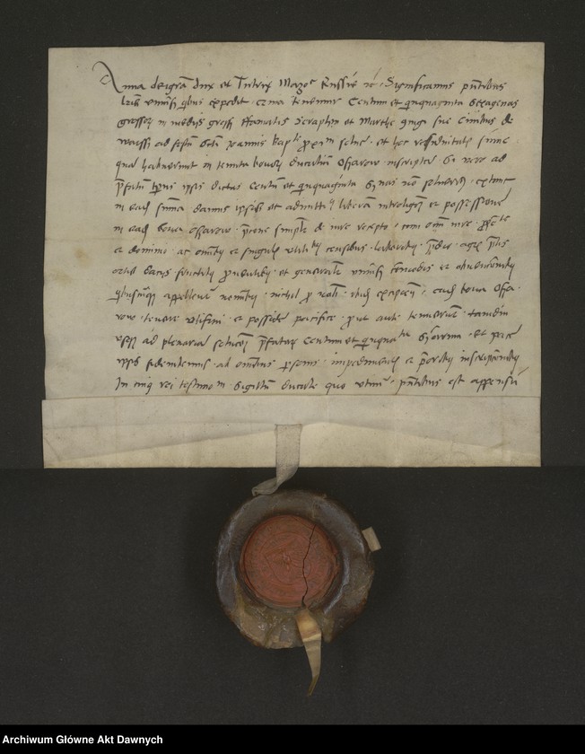 Obraz 10 z kolekcji "Pieczęcie książąt mazowieckich przy dokumentach dla miasta Warszawy111"