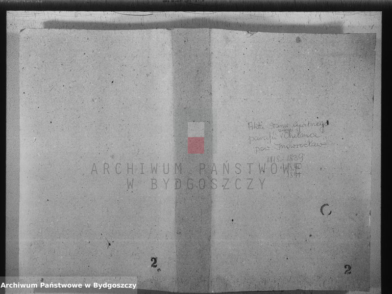 image.from.team "Akta metrykalne parafii rzymskokatolickiej w Chełmcach, pow. Inowrocław"