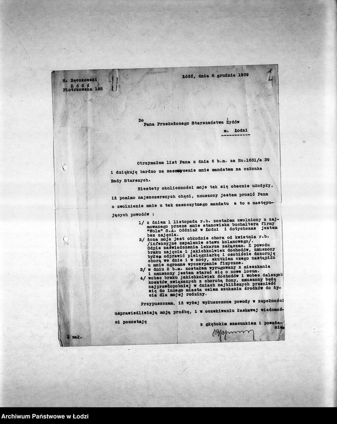 Obraz 7 z jednostki "Rada Starszych [Nominacje, personalia i listy członków, zaproszenia na posiedzenia, protokoły posiedzeń]"