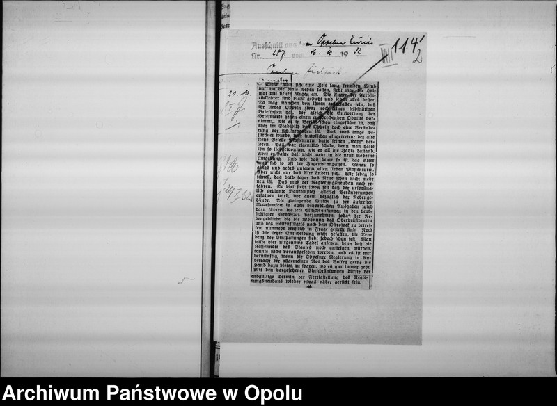 Obraz 6 z jednostki "[Korespondencja i wycinki z gazet dotyczące wieży piastowskiej]"