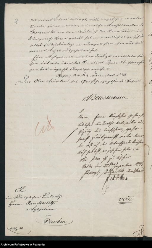 Obraz 12 z jednostki "A. betr. den polnischen Flüchtling Johann von Skarzewski"