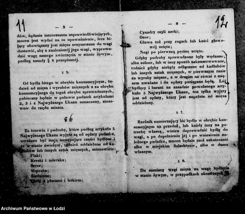 Obraz 12 z jednostki "Akta tyczące się dzierżawy dochodów konsumpcyjnych z początkiem 1860 r. oraz wszelkich w tym przedmiocie urządzeń"