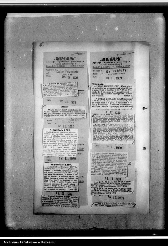 Obraz 20 z jednostki "Wycinki prasowe dotyczące działalności Ligi Obrony Powietrznej i Przeciwgazowej w Poznaniu"