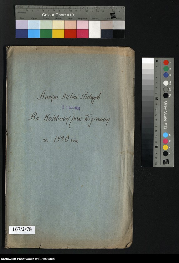 Obraz 2 z jednostki "Aneksa Aktów Ślubnych Rz-Katolickiej par. Wigierskiej za 1930 rok"