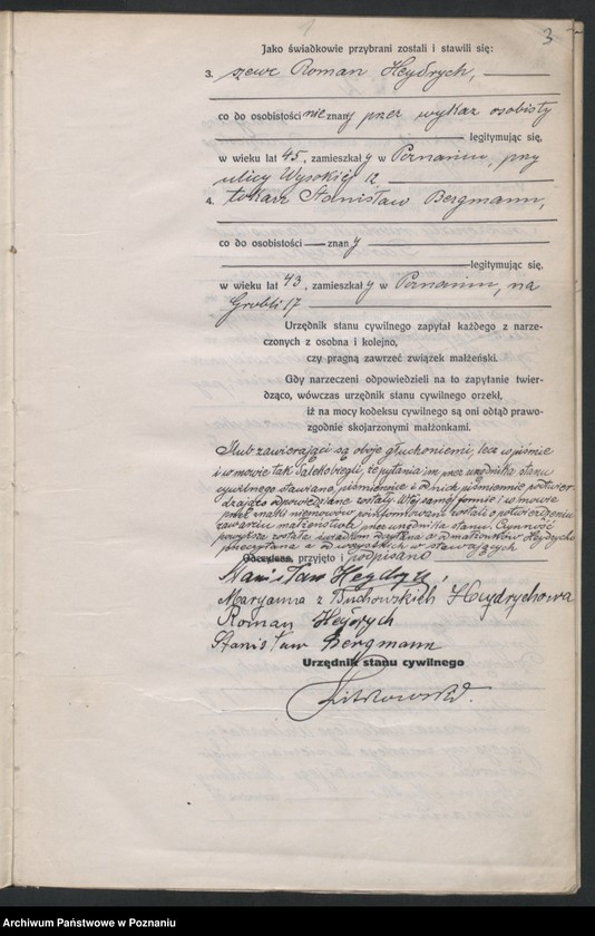 Obraz 5 z jednostki "Księga miejscowa małżeństw tom I [Rejestr główny małżeństw]"