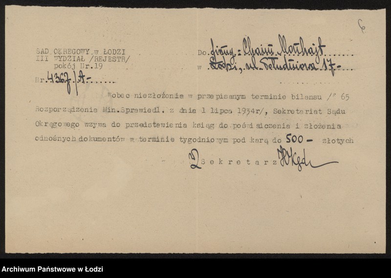 Obraz 8 z jednostki "Chaim Monkajt - sprzedaż artykułów piśmiennych"