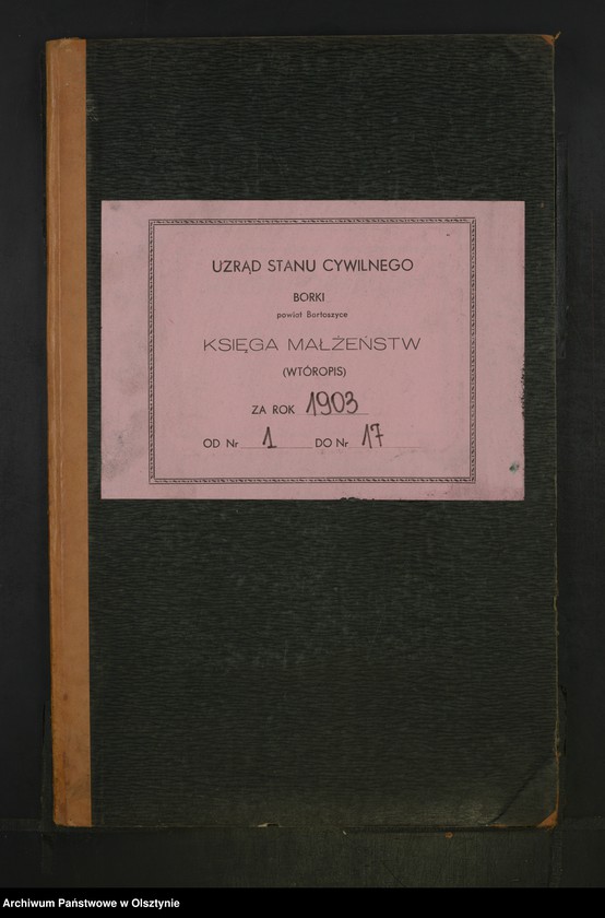 image.from.unit.number "Heiraths-Neben-Register Nr 1 - 17"