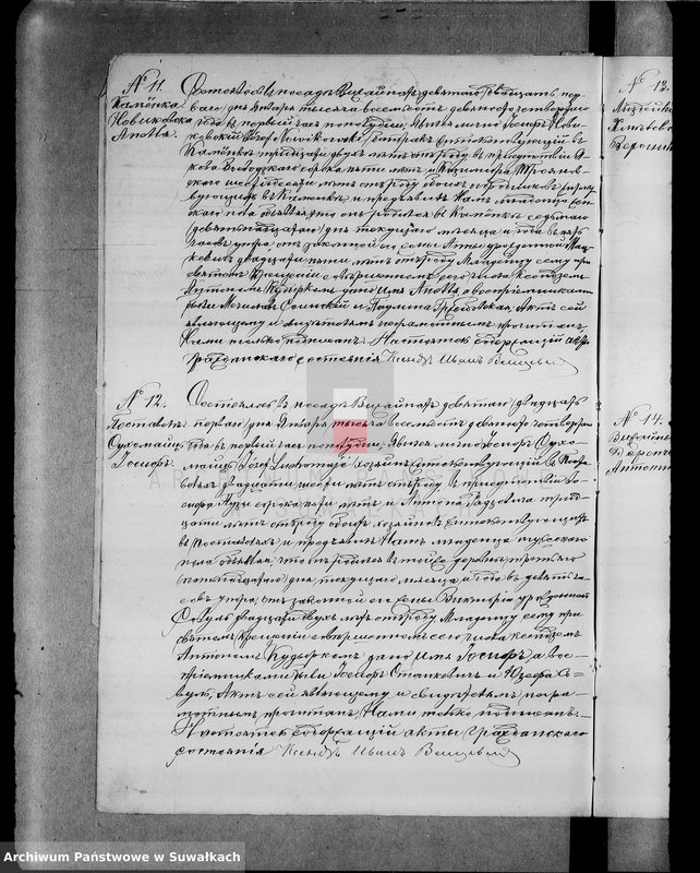 image.from.unit.number "Dublikat o roždenii, brakosočetanii i smerti graždanskogo sostojanija vižajnskogo r. k. prichoda 1894 g."