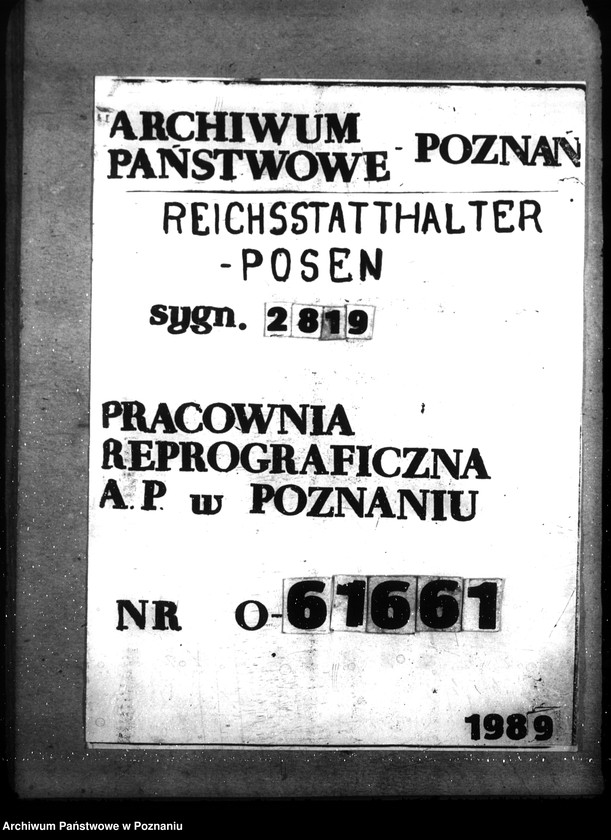 Obraz 1 z jednostki "Verzeichnis der Forstämter"