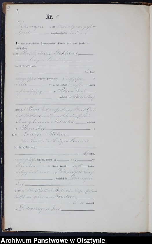 image.from.unit.number "Heiraths-Neben-Register Nr 1 - 22"