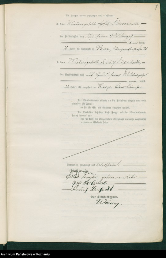 Obraz 9 z jednostki "Księga miejscowa małżeństw t. I"