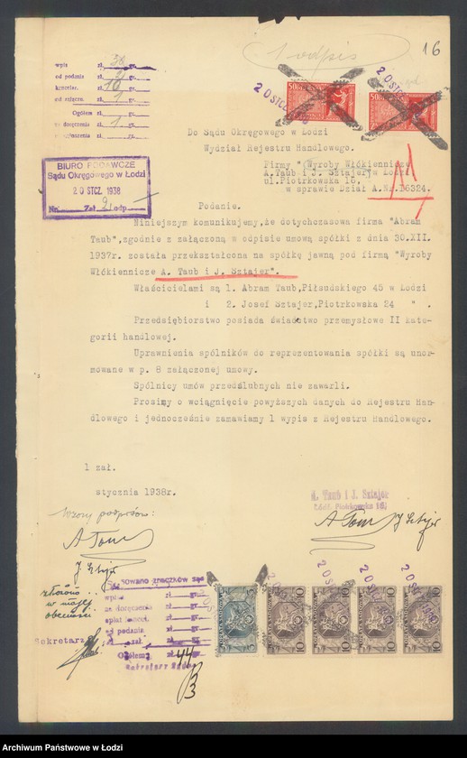 Obraz 18 z jednostki "Abram Taub – sprzedaż manufaktury"