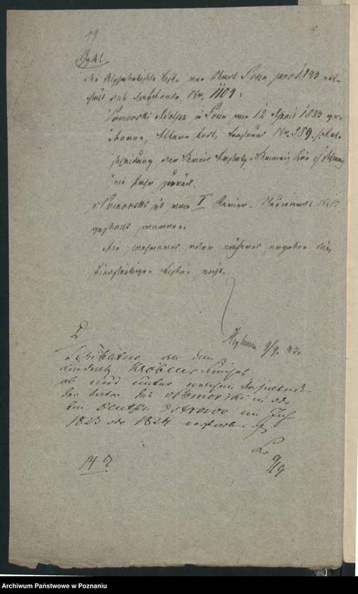 Obraz 14 z jednostki "A. betr. Adolf von Pomorski alias Ignaz Kręciejewski"