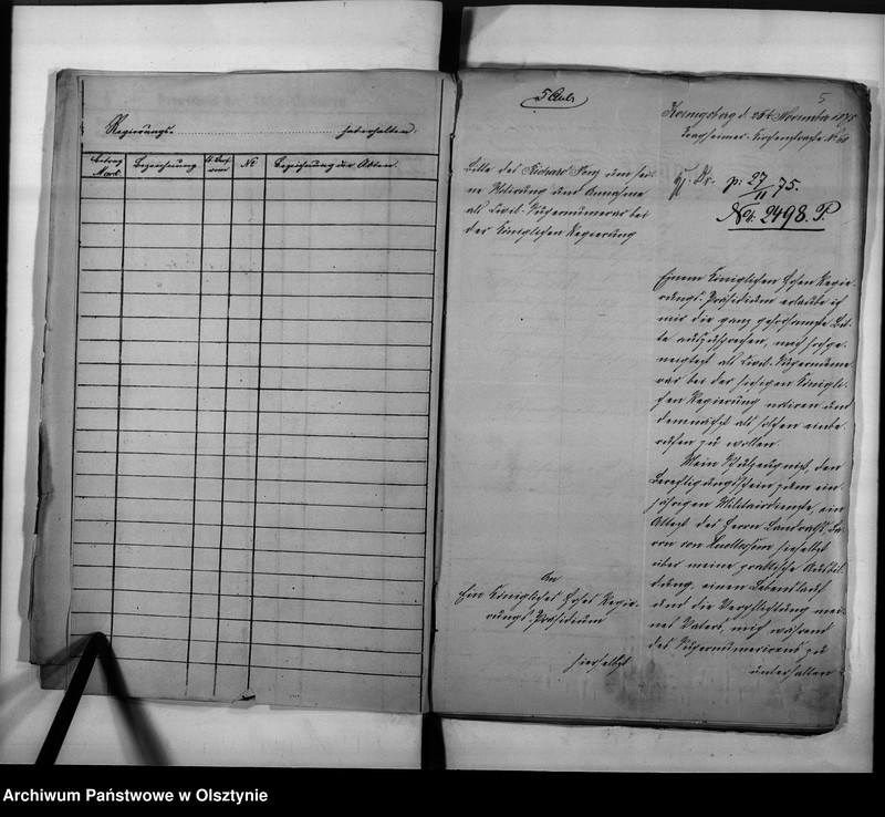 image.from.unit.number "Regierungs-Hauptkassen-Assistent den Penz [Richard] 1. Juli 1893 Reg.[ierungs] Hauptkassen-Buchhalter Rechnungsrat"