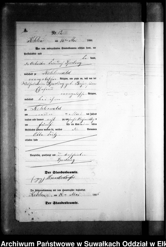 image.from.unit.number "Geburts-Neben-Register des Preussischen Standes-Amtes Kehlen Kreis Angerburg"