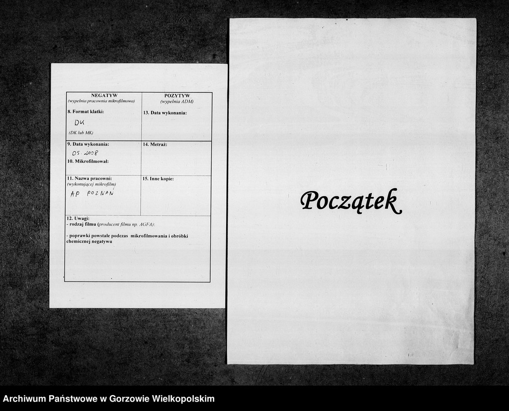 image.from.unit.number "Duplikate der Kirchenbücher von Wepritz (Wieprzyce) und Friedrichstadt (przedmieście Gorzowa Wielkopolskiego), Giesen (Jeże) und Bergenhorst"