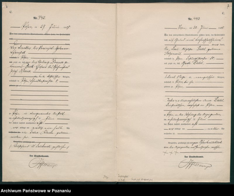 Obraz 5 z jednostki "Księga miejscowa zgonów tom II [Rejestr główny zgonów]"