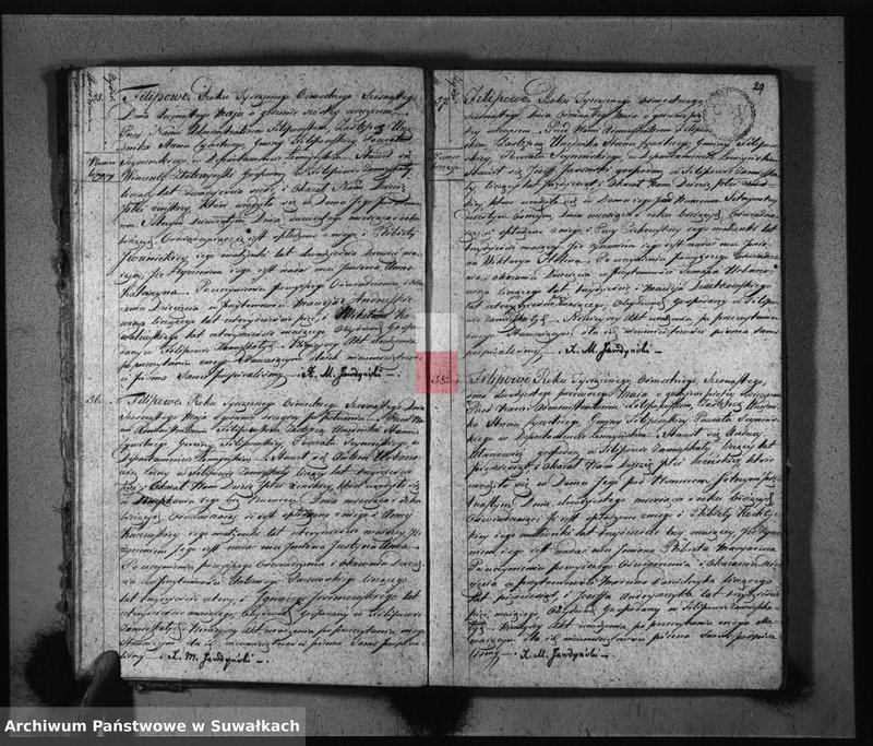 Obraz 17 z jednostki "Akta Urodzonych Gminy Filipowskiey od 1-go Stycznia 1816 R-u"