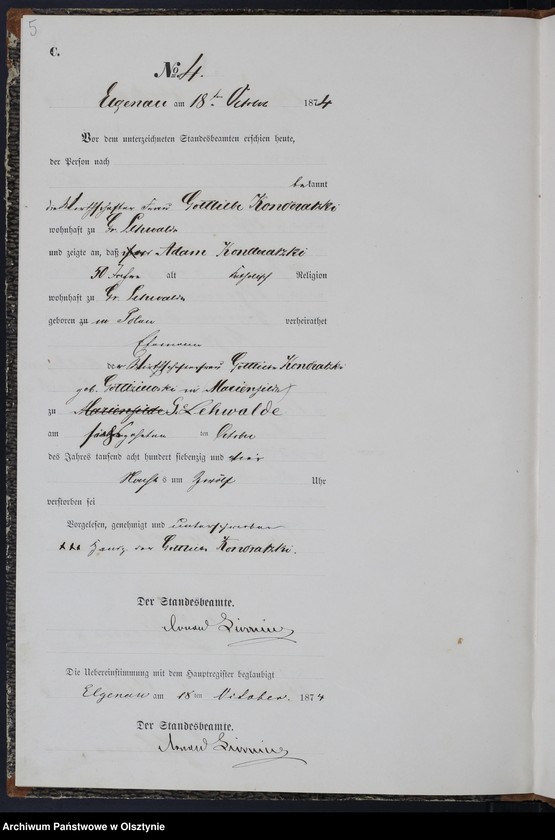 image.from.unit.number "Sterbe-Neben-Register Nr 1 - 18"