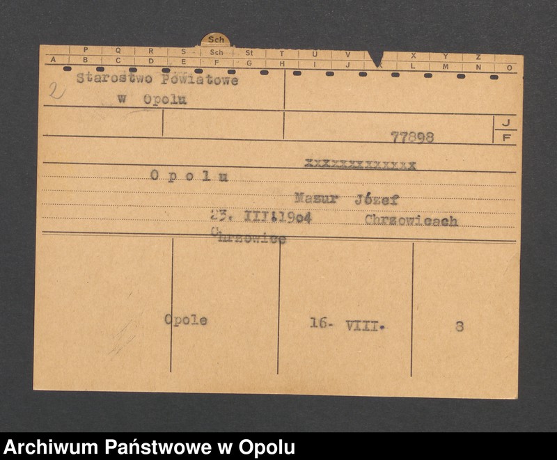 Obraz 4 z jednostki "[Sobek Johann, ur. 16.5.1903, zam. Bodland]"