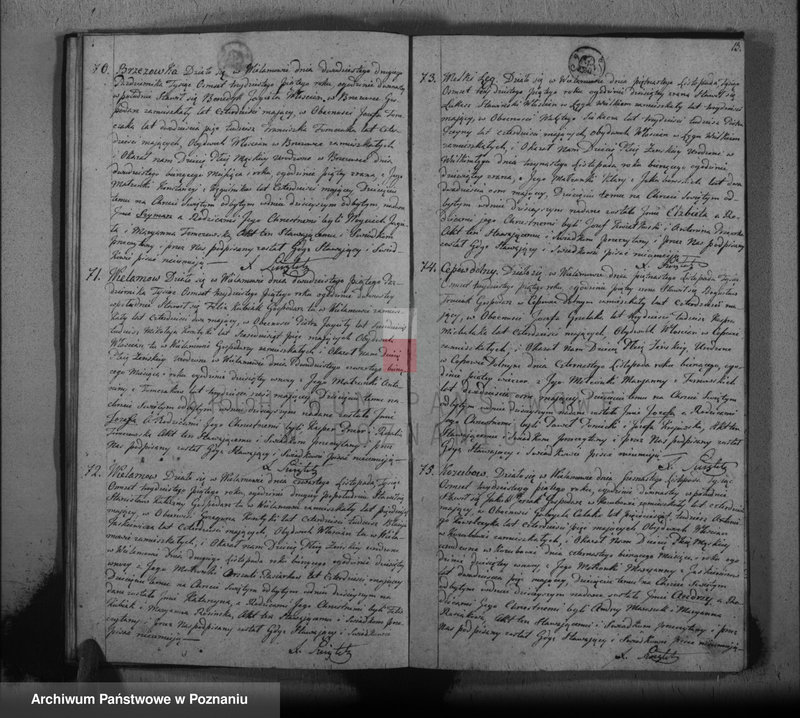image.from.unit.number "Akta urodzeń, małżeństw i zejścia"