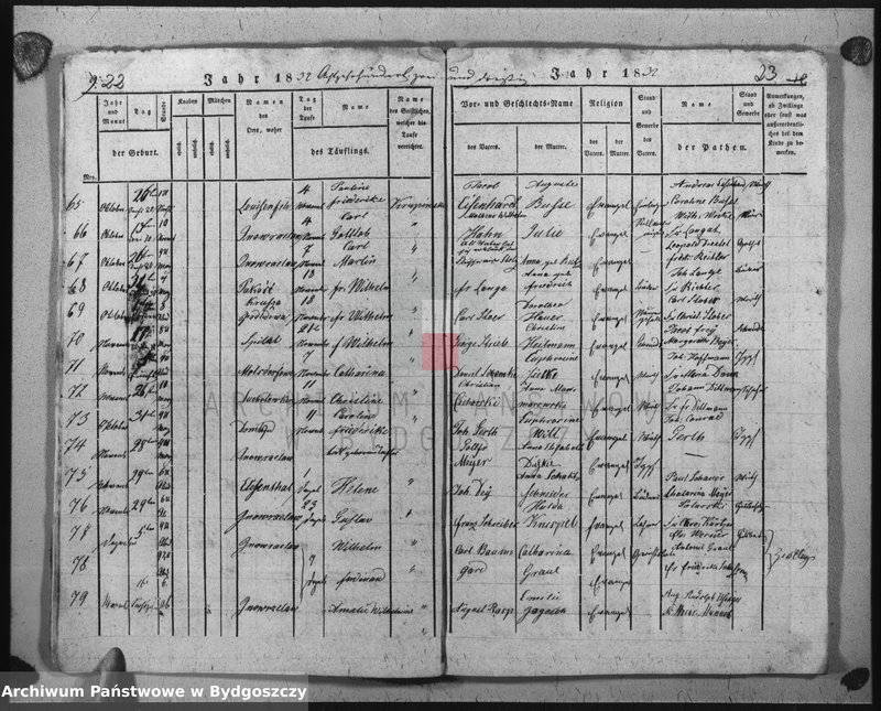 image.from.unit.number "Kirchen - Duplikat der Verstorbenen aus der evangelischen Stadt- und Landgemeinden Inowrazlaw Jahr 1844"