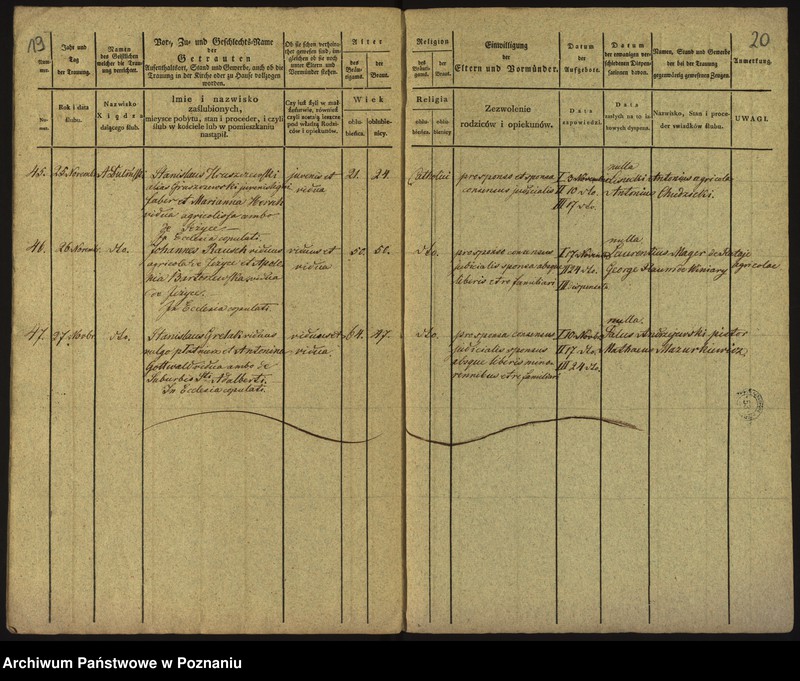 Obraz 13 z jednostki "Księga małżeństw"