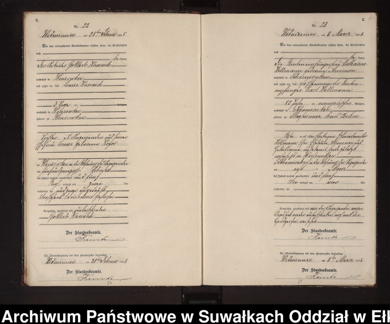 image.from.unit.number "Sterbe-Neben-Register des Preussischen Standes-Amtes Widminnen Kreis Loetzen"