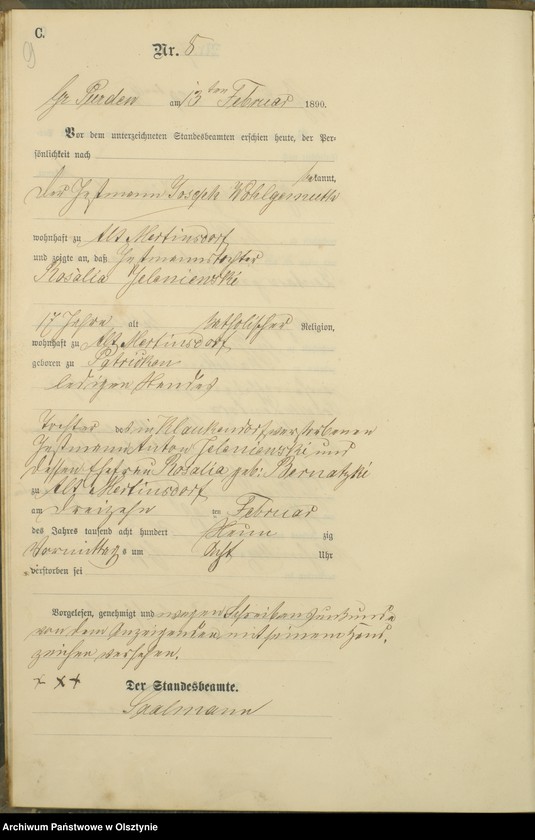 image.from.unit.number "Sterbe-Haupt-Register Nr 1 - 50"