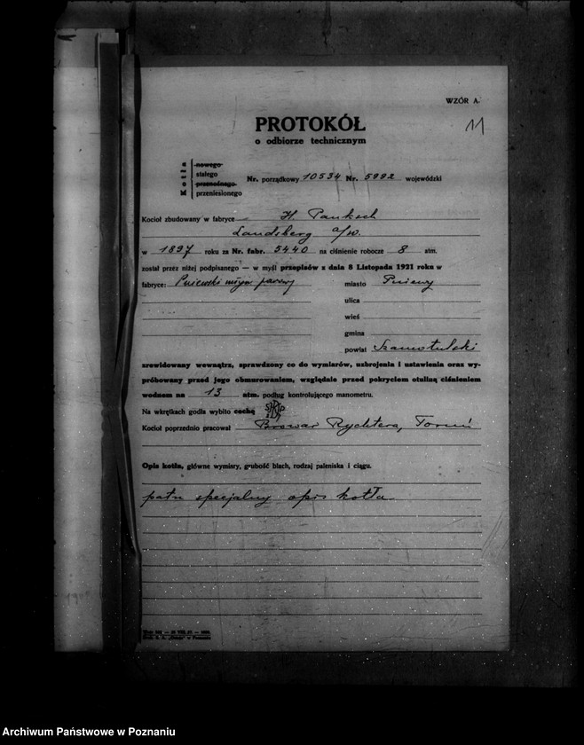 Obraz 15 z jednostki "Młyn parowy w Pniewach powiat szamotulski nr woj. 5992"