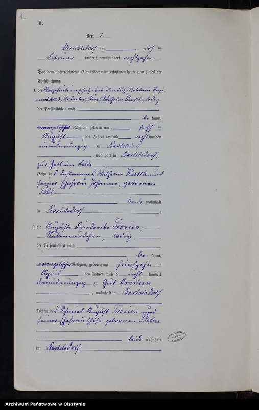 image.from.unit.number "Heiraths-Neben-Register Nr 1 - 10 [ Księga małżeństw - wtóropis ]"