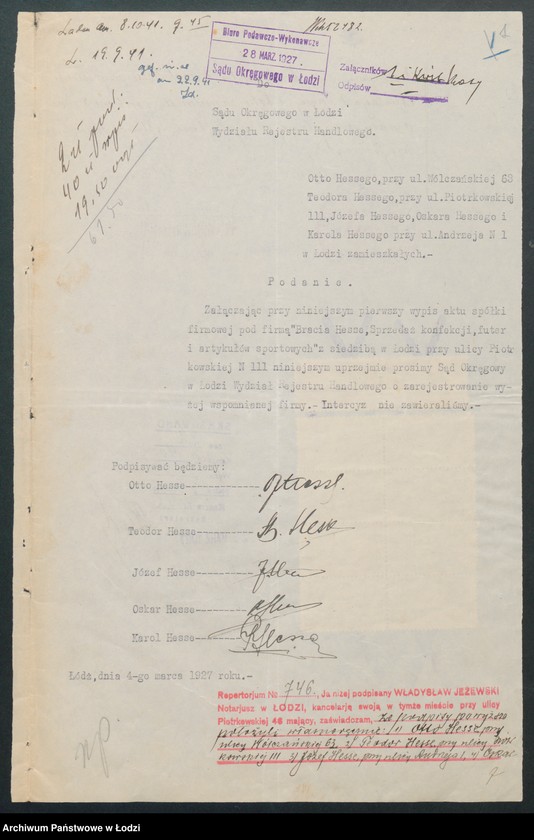 Obraz 3 z jednostki "Bracia Hesse- sprzedaż konfekcji, futer, artykułów sportowych"