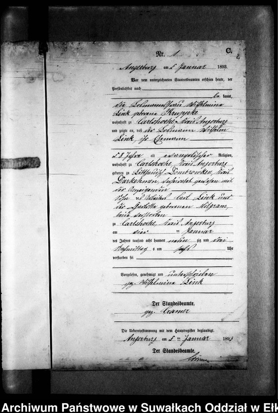 image.from.unit.number "Sterbe-Neben-Register des Preussischen Standes-Amtes Kehlen Kreis Angerburg"