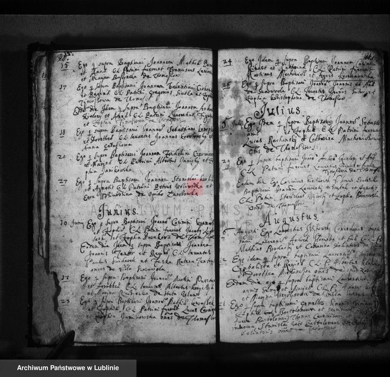 Obraz 13 z jednostki "Liber baptisatorum"