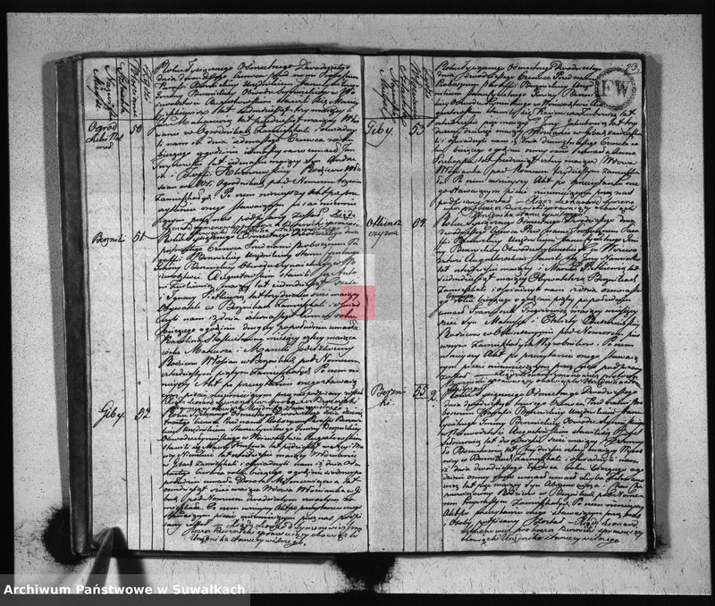 Obraz 13 z jednostki "Akta Zeszłych Gminy Berznickiey od dnia 1-o Stycznia 1820 Roku"