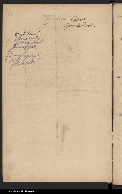 image.from.unit.number "[Rozkazy Komendanta Policji Państwowej IX Okręgu w Tarnopolu. (Nr 1-80/1923)]"