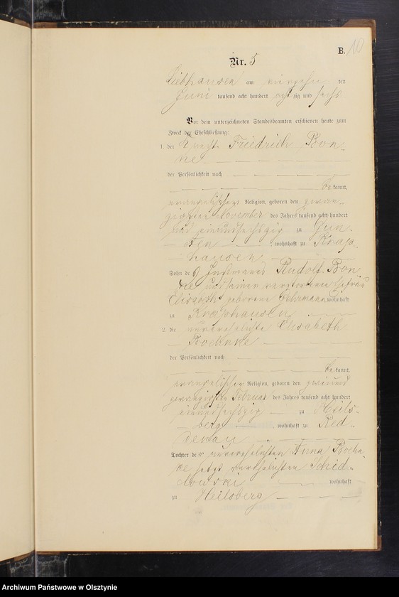 image.from.unit.number "Heiraths-Neben-Register Nr 1 - 9"