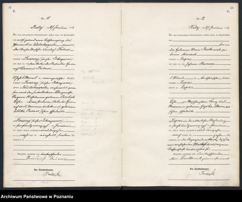 Obraz 9 z jednostki "Księga miejscowa zgonów [Rejestr główny zgonów]"