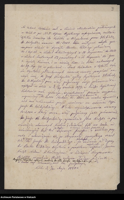 image.from.unit.number "Dobra Przęsławice i Niegardów J W-nej Maryi Hr Wielopolskiej. Ogólne /Akta prawno- majątkowe, korespondencja, rachunki/"