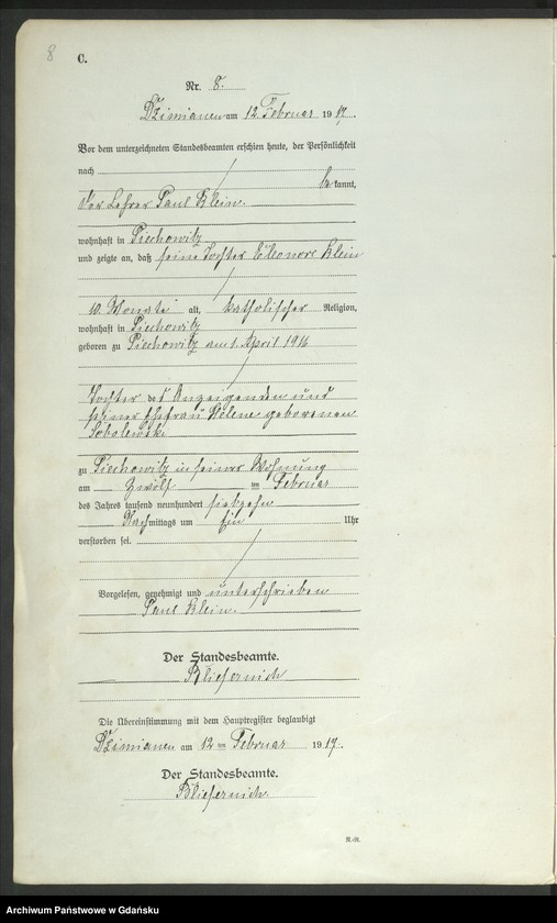 Obraz 11 z jednostki "Księga zgonów"