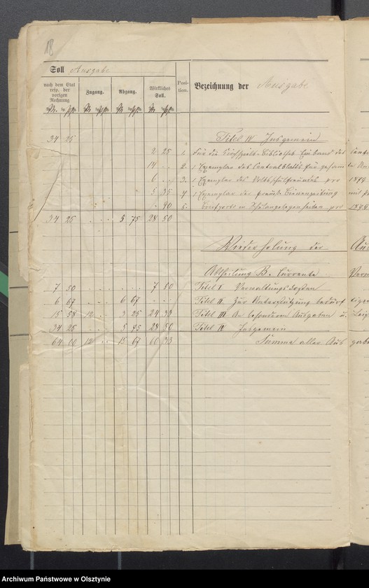 image.from.unit.number "Rechnung der Kirchspiels Schul-Kasse zu Schwarzstein"